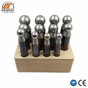 12 Piece Steel Jewelry Dapping Punch Set