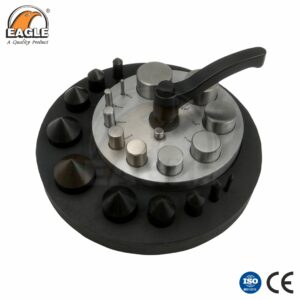 Disc Cutter Master Set of 10 with Lever, Centre Positioning Dies and Rubber Base
