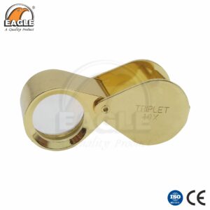 Eye Loupe Triplet 10x - Golden Round